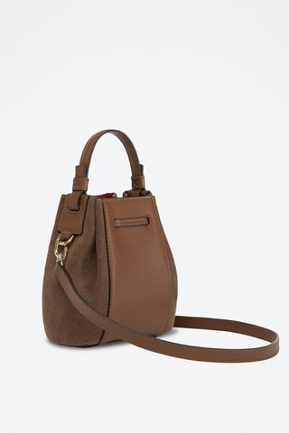 Sac seau en cuir - Marron