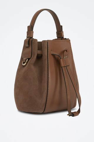 Sac seau en cuir - Marron