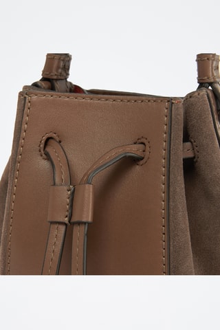 Sac seau en cuir - Marron