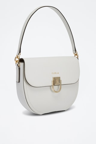 Sac porté épaule en cuir de veau - Blanc