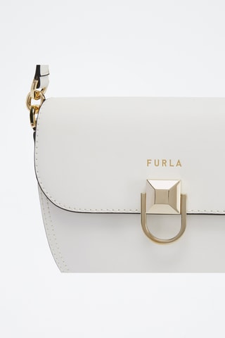 Sac porté épaule en cuir de veau - Blanc