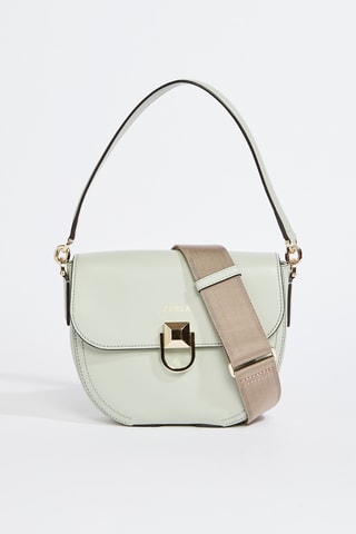 Sac porté épaule en cuir de veau - Vert d’eau