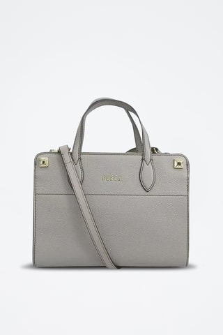 Sac à main en cuir de veau - Gris foncé