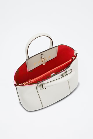 Sac à main en cuir de veau - Gris clair