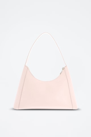 Sac porté épaule en cuir de veau - Rose clair