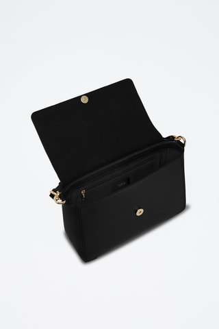 Sac porté épaule en cuir de veau - Noir