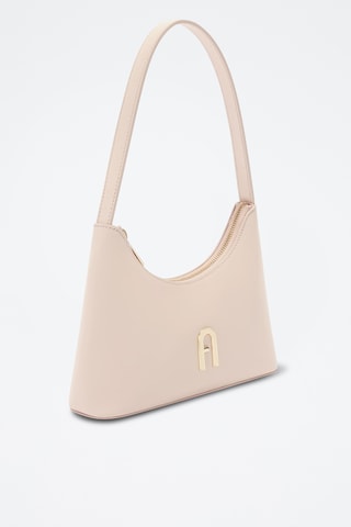 Sac porté épaule en cuir de veau - Blanc