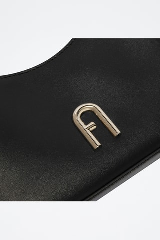 Sac porté épaule en cuir de veau - Noir