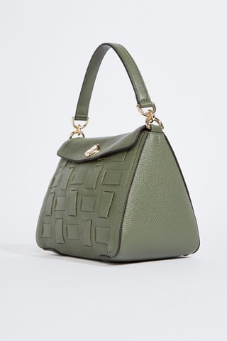 Sac à main en cuir de veau - Kaki