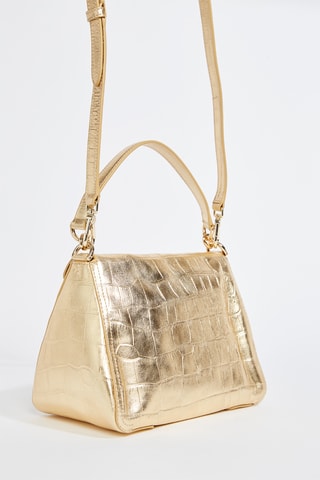 Sac à main en cuir de veau - Doré