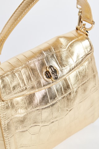 Sac à main en cuir de veau - Doré