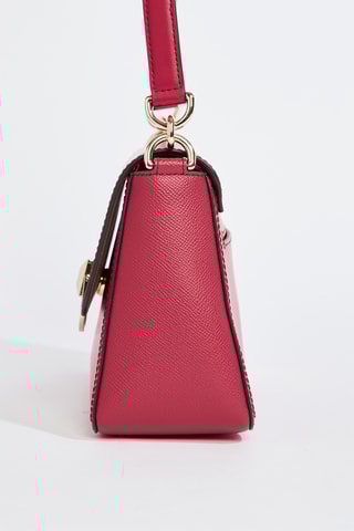 Sac porté épaule en cuir de veau - Rouge