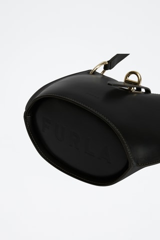 Sac bandoulière en cuir de veau - Noir