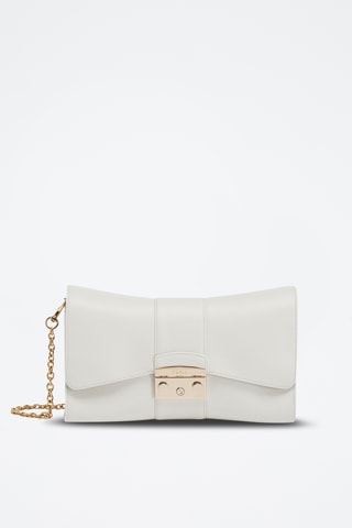 Sac bandoulière en cuir de veau - Blanc