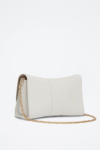 Sac bandoulière en cuir de veau - Blanc