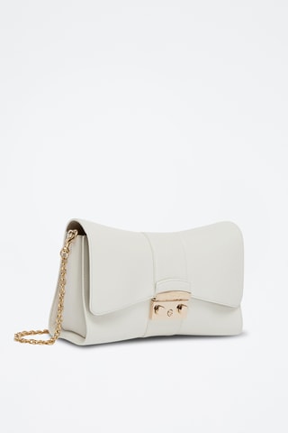 Sac bandoulière en cuir de veau - Blanc