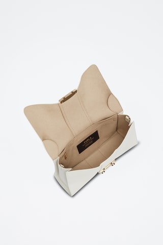 Sac bandoulière en cuir de veau - Blanc