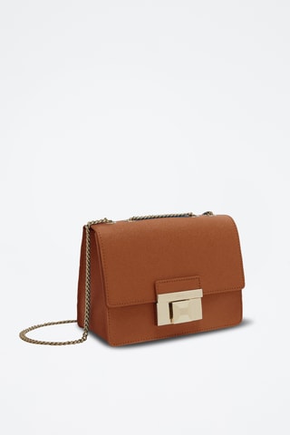 Sac bandoulière en cuir de veau - Camel