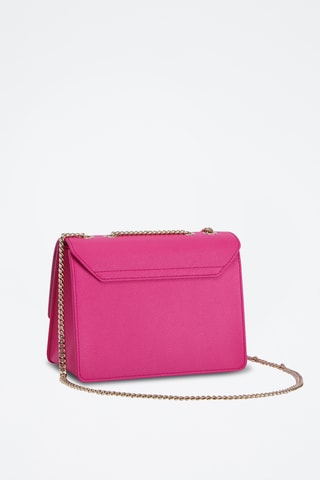 Sac bandoulière en cuir de veau - Fuchsia