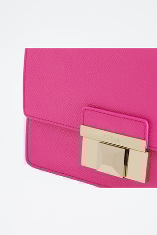 Sac bandoulière en cuir de veau - Fuchsia