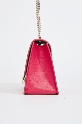 Sac bandoulière en cuir de veau - Rouge brique