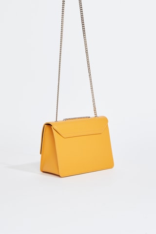 Sac bandoulière en cuir de veau - Jaune