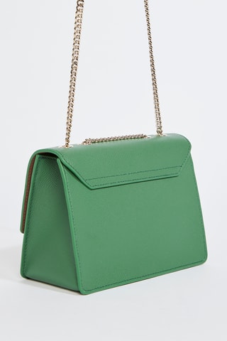 Sac bandoulière en cuir de veau - Vert foncé