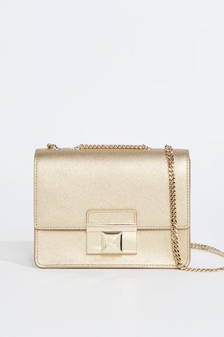 Sac bandoulière en cuir de veau - Doré