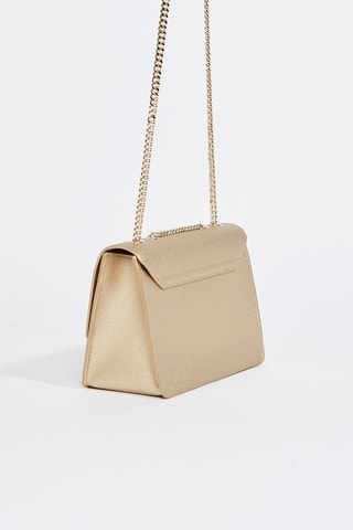 Sac bandoulière en cuir de veau - Doré