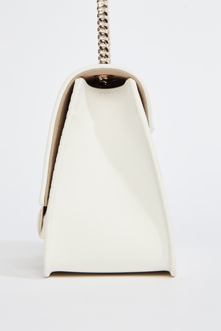 Sac bandoulière en cuir de veau - Blanc