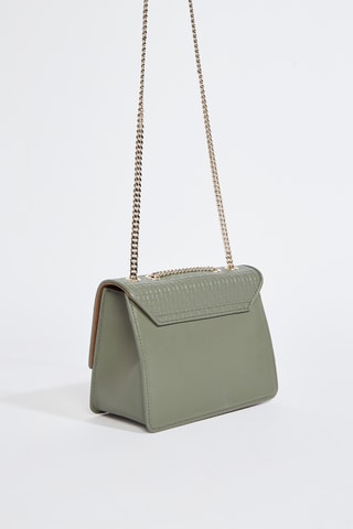 Sac bandoulière en cuir de veau - Vert foncé