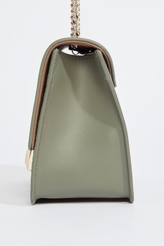 Sac bandoulière en cuir de veau - Vert foncé