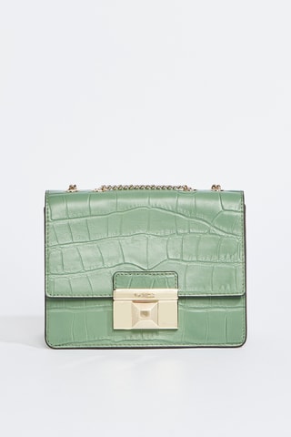 Sac bandoulière en cuir de veau - Vert