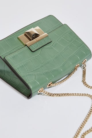 Sac bandoulière en cuir de veau - Vert