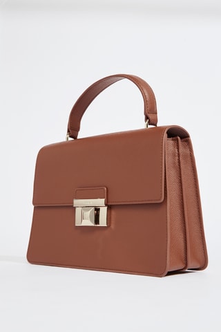 Sac à main en cuir de veau - Camel