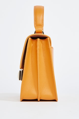 Sac à main en cuir de veau - Moutarde
