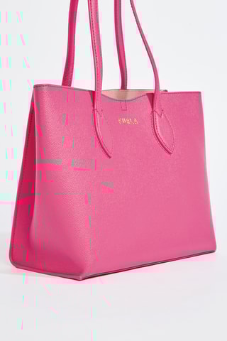 Sac porté épaule en cuir de veau - Rose