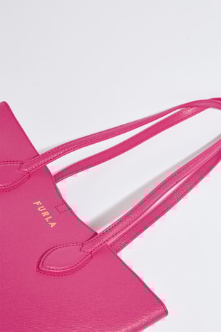 Sac porté épaule en cuir de veau - Rose