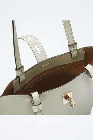 Cabas dip and dye en cuir de veau - Gris clair