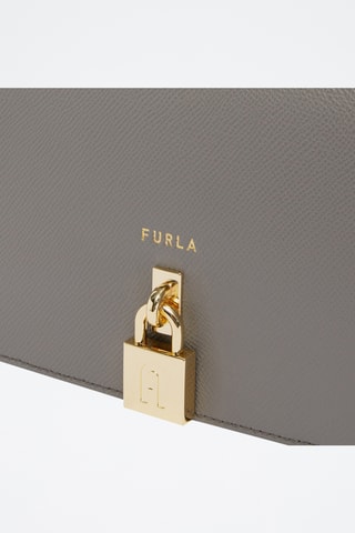 Sac porté épaule en cuir de veau - Gris foncé