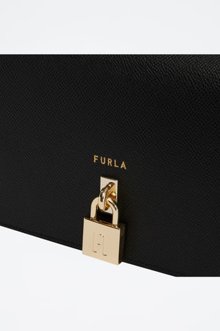 Sac porté épaule en cuir de veau - Noir