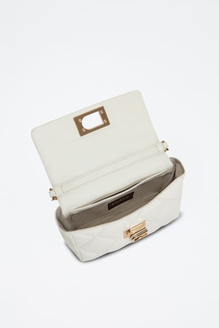 Sac bandoulière en cuir de mouton nappa - Blanc