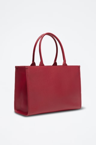 Cabas en cuir de veau de veau - Bordeaux