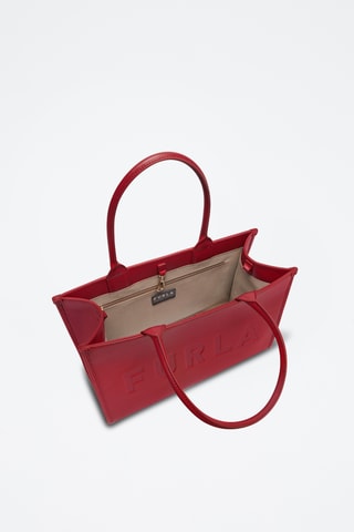 Cabas en cuir de veau de veau - Bordeaux