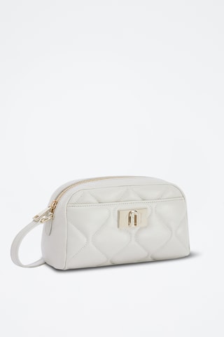 Sac bandoulière en cuir de mouton nappa - Blanc