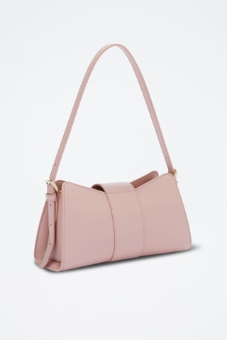 Sac porté épaule en cuir de veau - Rose