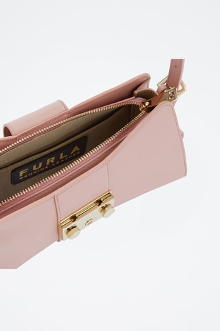 Sac porté épaule en cuir de veau - Rose