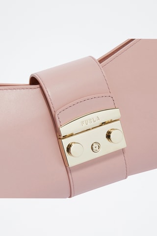 Sac porté épaule en cuir de veau - Rose