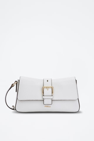 Sac bandoulière en cuir de veau - Blanc