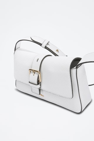 Sac bandoulière en cuir de veau - Blanc